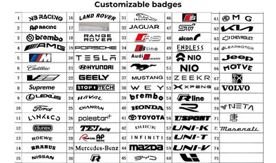 Performances Couvercle d'étrier pour BYD Seal U (4 pièces)