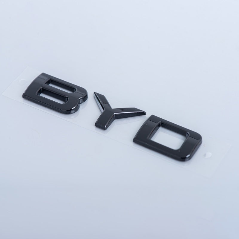 Rear Bumper Glossy Black Badges LOGO for BYD