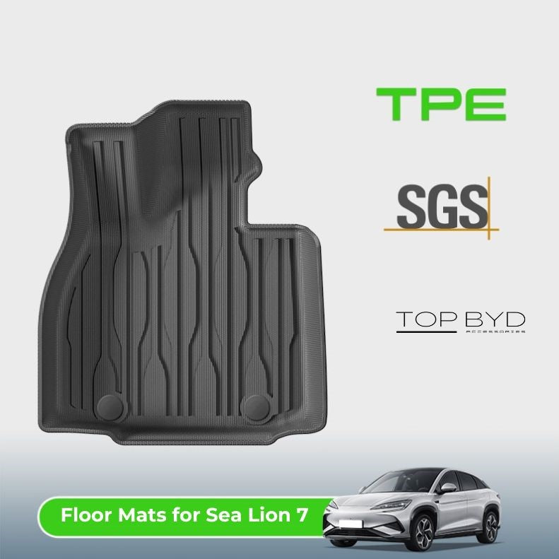 TPE Floor Mats & Trunk & Frunk Mats Custom Fit for Sea Lion 7